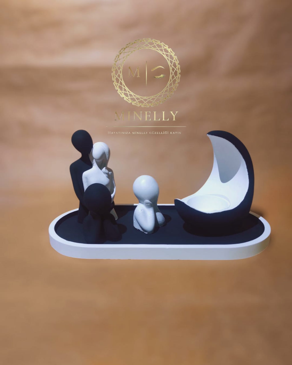 Minelly Özel Tasarım | Beşiktaş Aile & Ay Işığı Seti