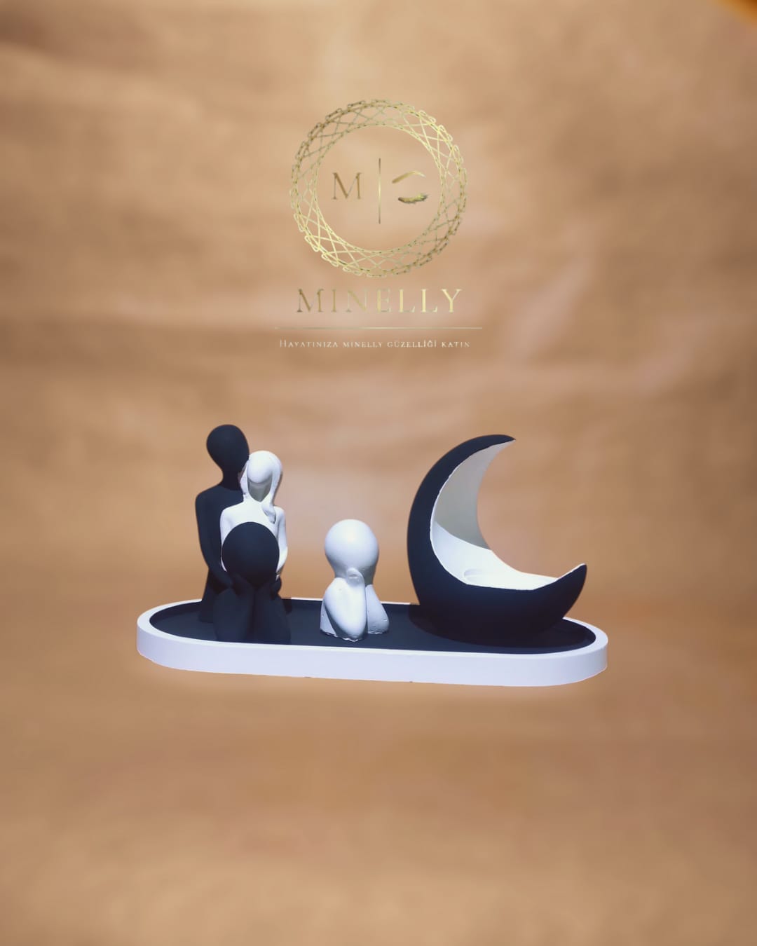 Minelly Özel Tasarım | Beşiktaş Aile & Ay Işığı Seti