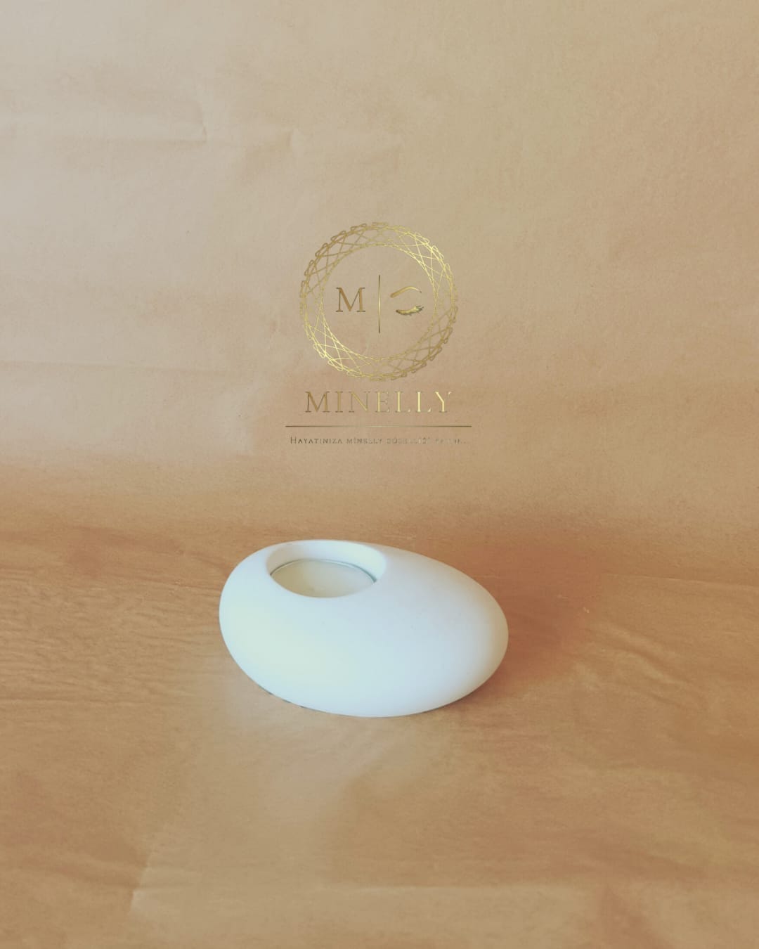 Minelly-Zen Taşı Mumluk