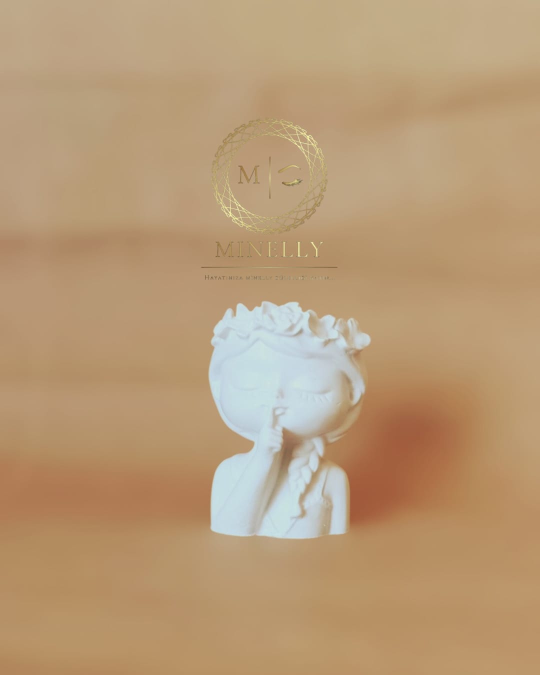 Minelly çiçekli kız saksı