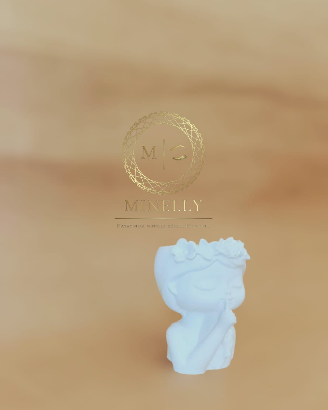 Minelly çiçekli kız saksı