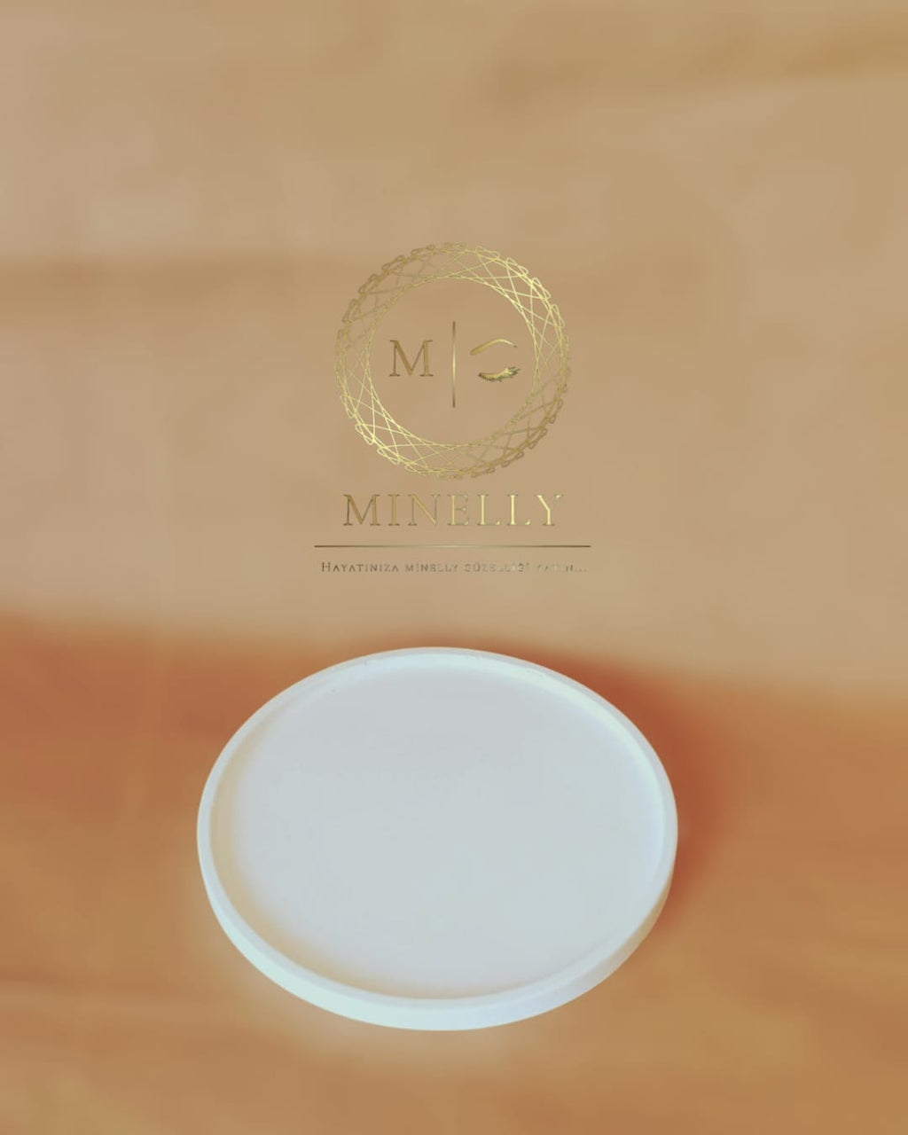 Minelly sade yuvarlak tepsi