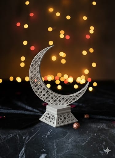 Minelly Modern Hilal Dekoratif Obje