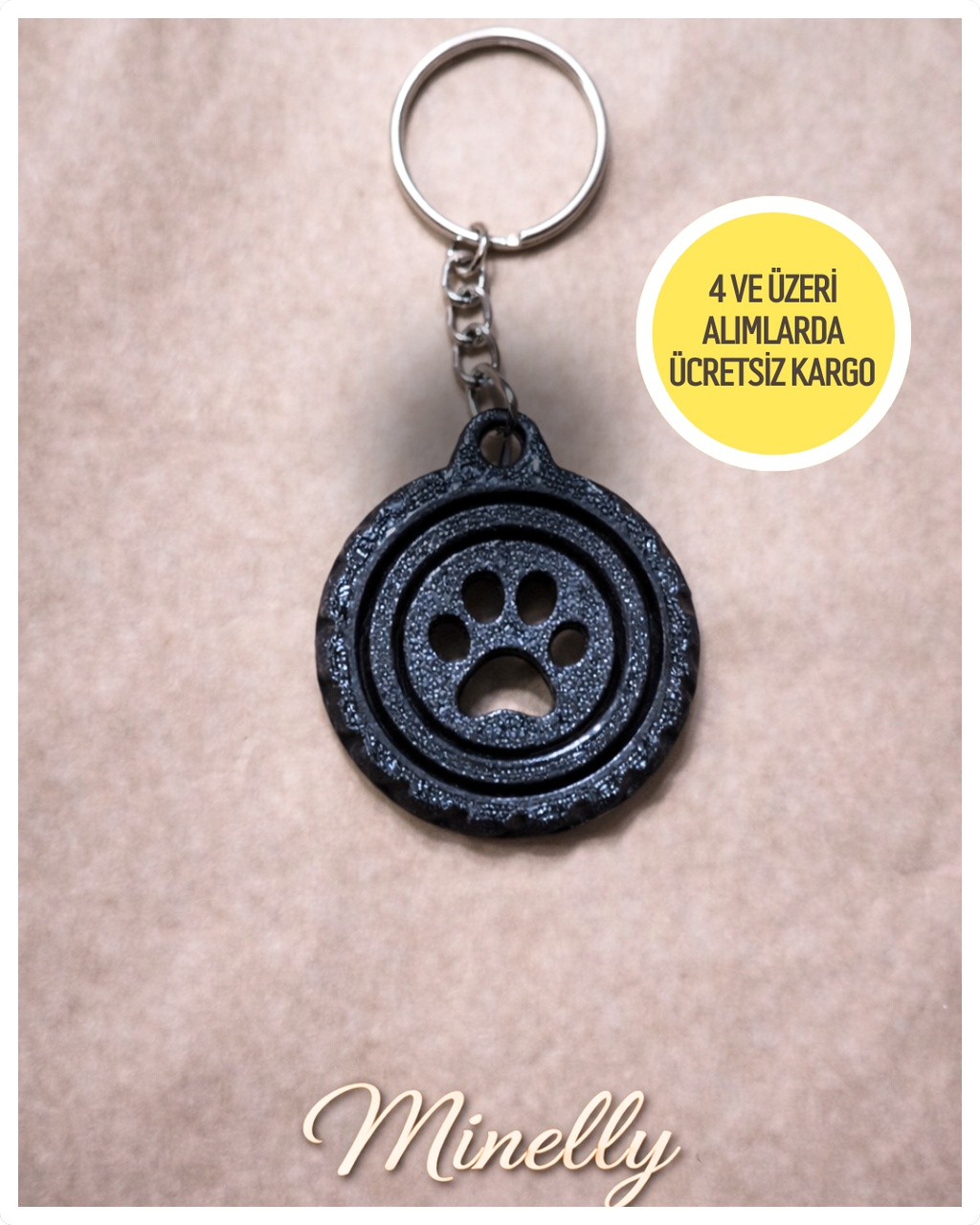 Minelly Pati Döngü Stres Anahtarlık