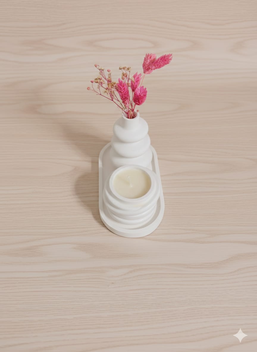 MINELLY Aura | Bohem Mumluk & Vazo Seti