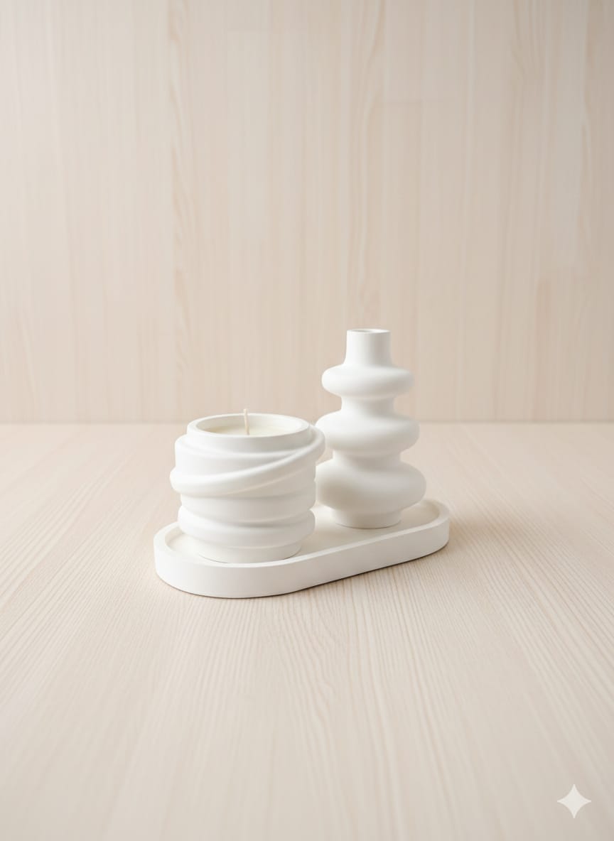 MINELLY Aura | Bohem Mumluk & Vazo Seti