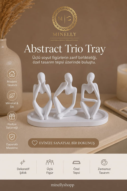 Minelly Absract Trio Tray
