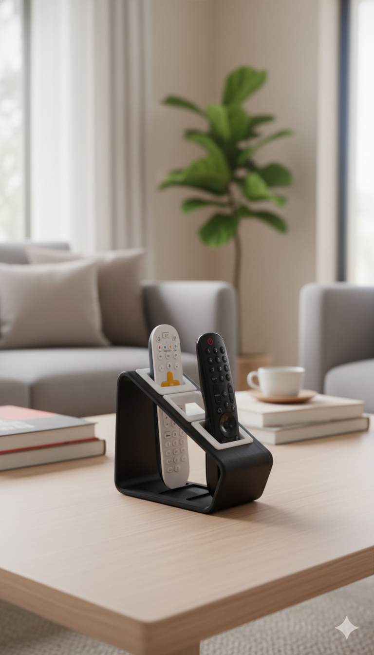 Minelly: Üç Bölmeli Modern Kumanda Standı