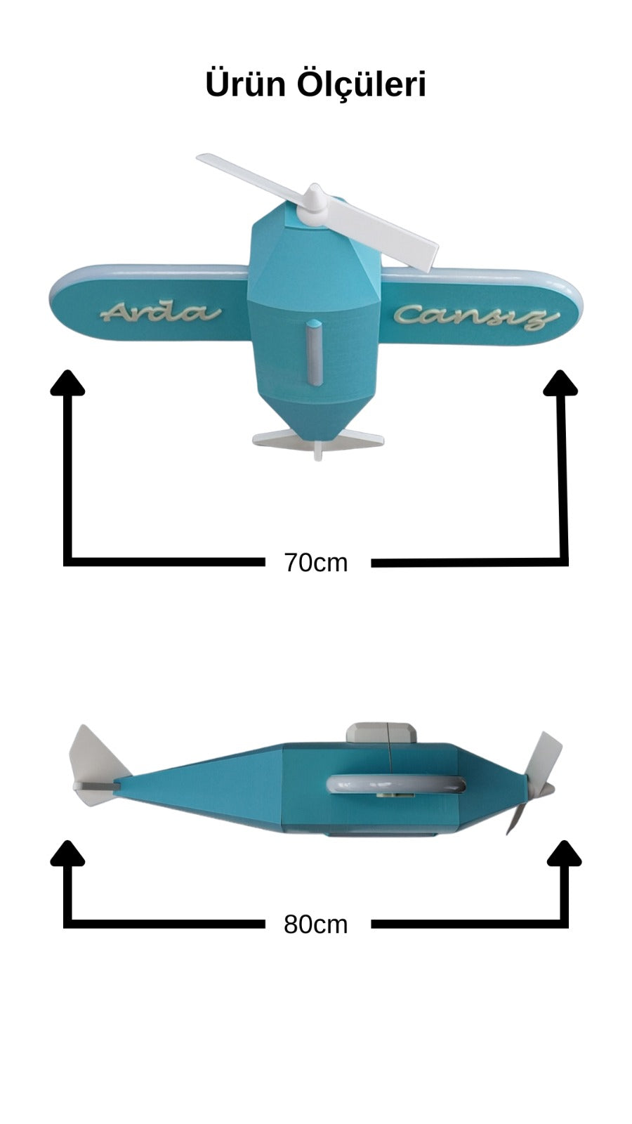 Minelly İsme Özel Çocuk Odalarına Gökyüzü Temalı Işık! 🛩️💡