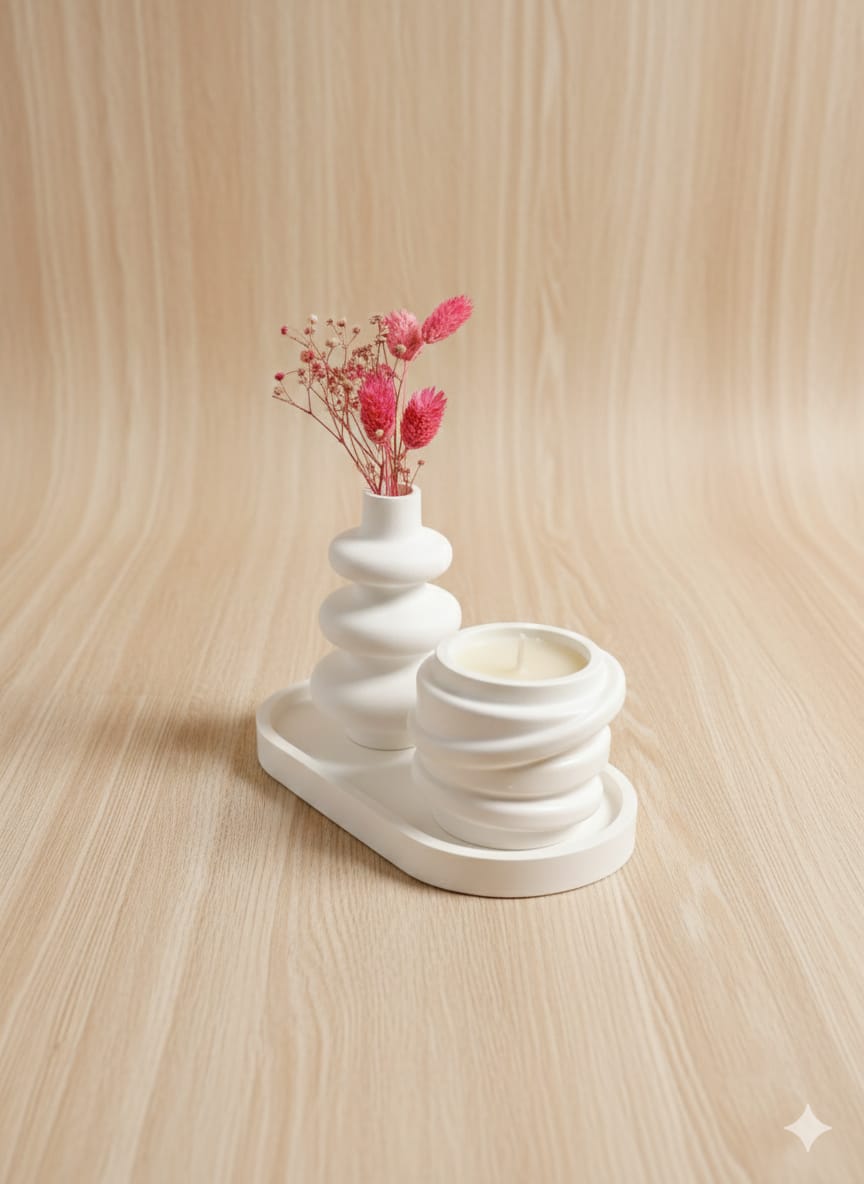 MINELLY Aura | Bohem Mumluk & Vazo Seti